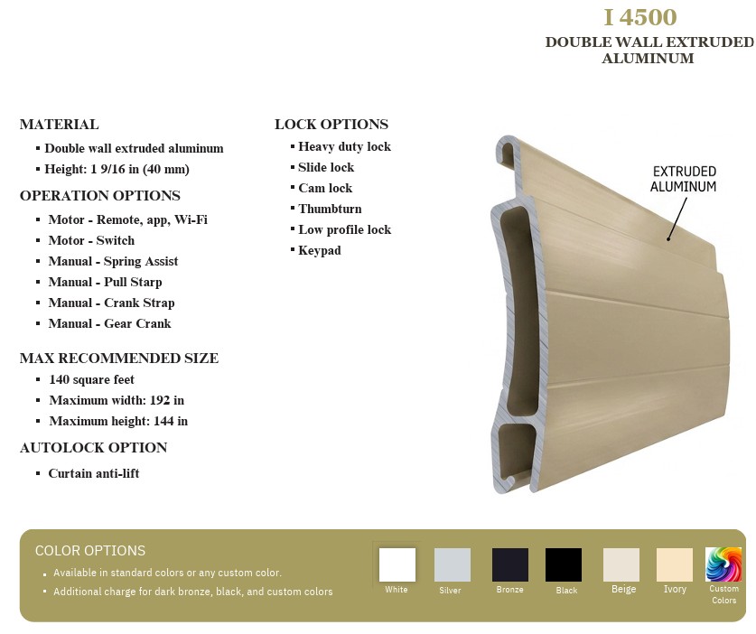 I 4500 DOUBLE WALL EXTRUDED ALUMINUM